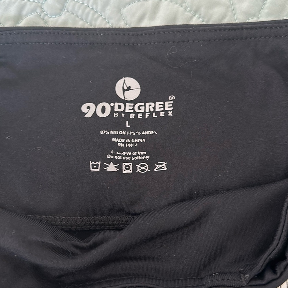 90 Degree by Reflex women’s black Large leggings.  Excellent condition. - Picture 4 of 5
